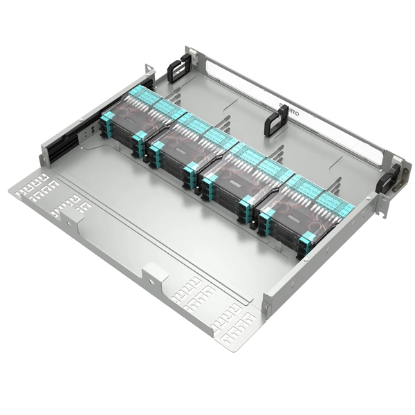 What is the spacing between longitudinal cable tray supports